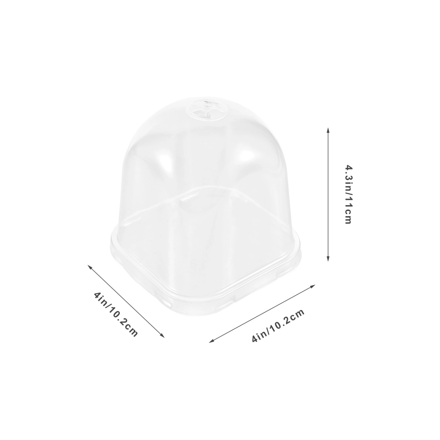 8Pcs Transparent Plant Dome Greenhouse Plant Covers Frost Guard Freeze Protection for Plants