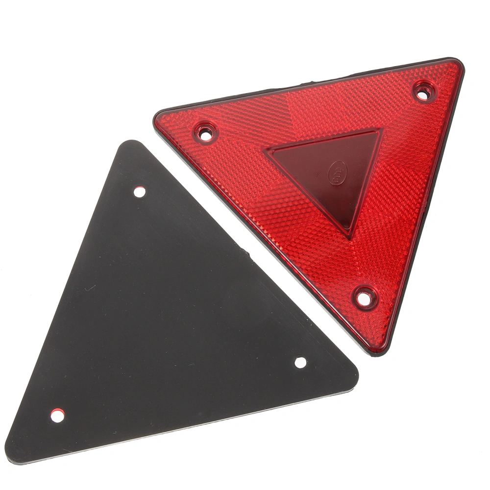 6Pcs Slow Moving Warning Signs Vehicle Safety Triangle Reflectors Car Body Warning Signs