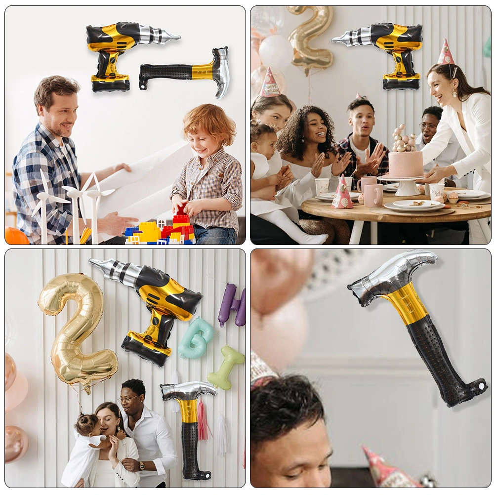 6pcs Construction Repairing Tools Balloons Party Balloons Birthday Party Decor