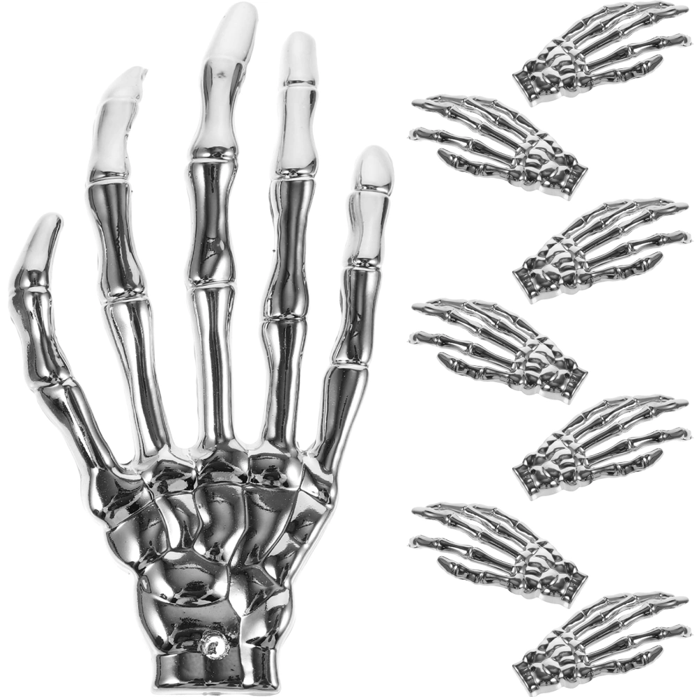 4pcs Skeleton Hands Halloween Skeleton Hand Decor Props for Halloween Haunted House