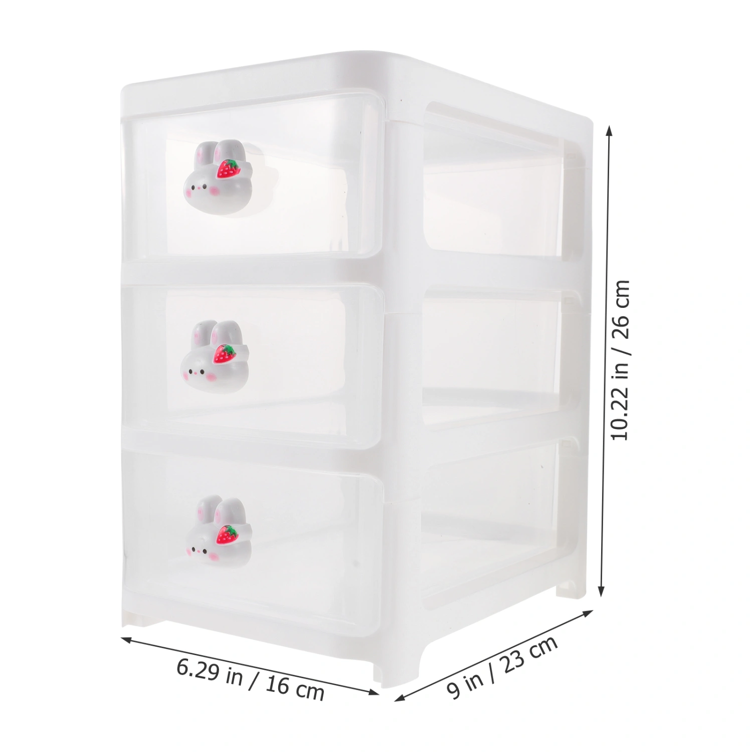Desktop Organizer 3-layer Drawer Type Organizer Sundries Organizer Storage Box