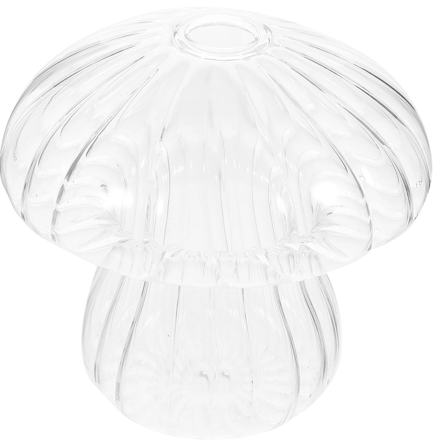 Creative Mushroom Shaped Vase Household Transparent Glass Vase Desktop Decorative Flower Vase