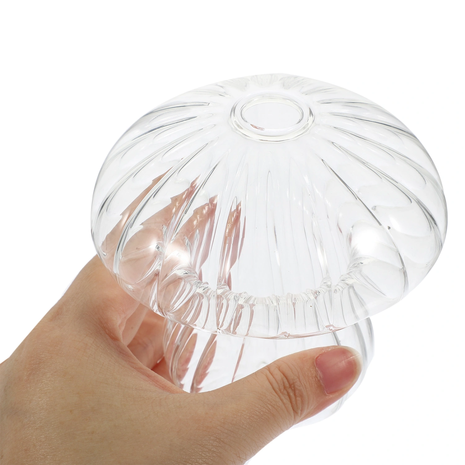 Creative Mushroom Shaped Vase Household Transparent Glass Vase Desktop Decorative Flower Vase