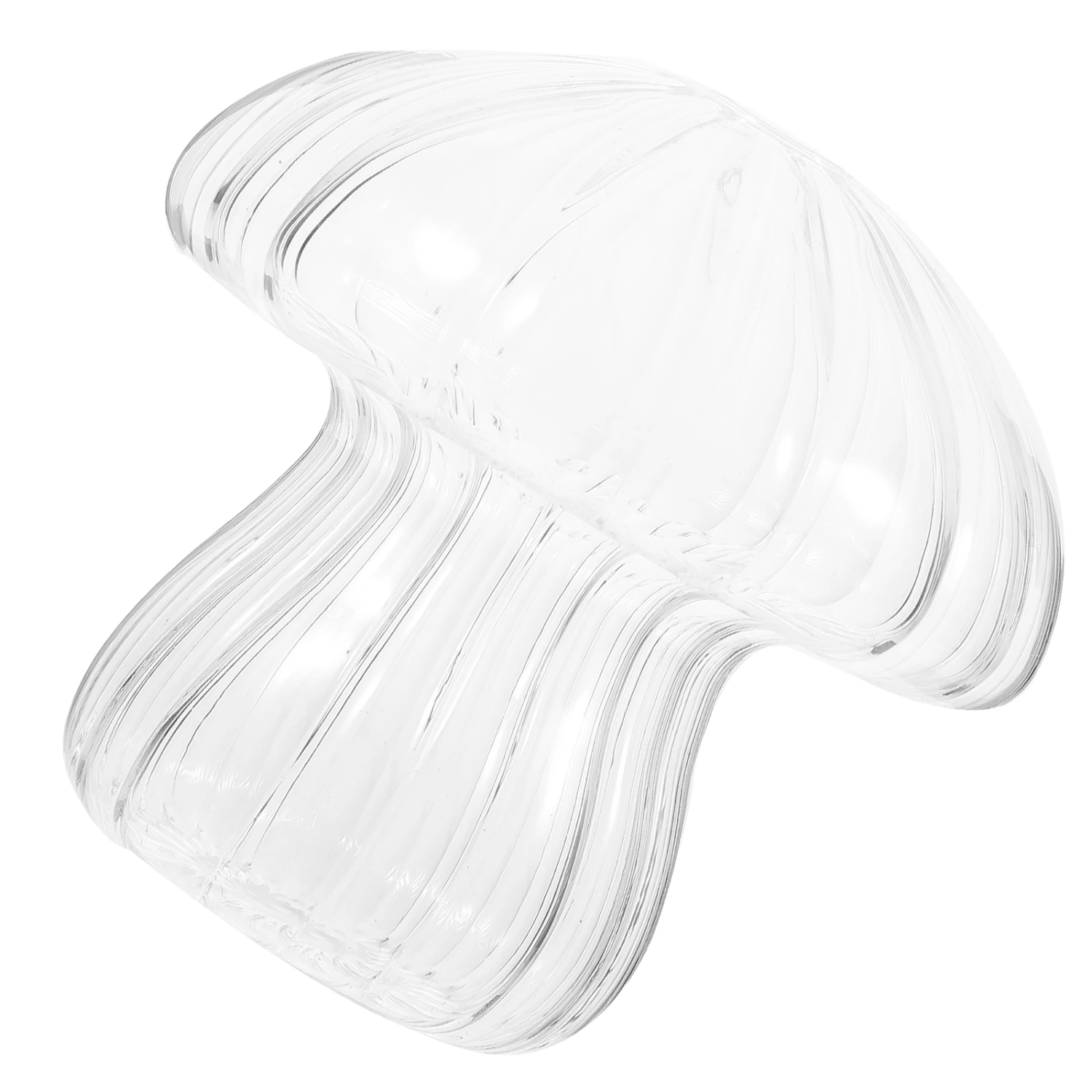 Creative Mushroom Shaped Vase Household Transparent Glass Vase Desktop Decorative Flower Vase