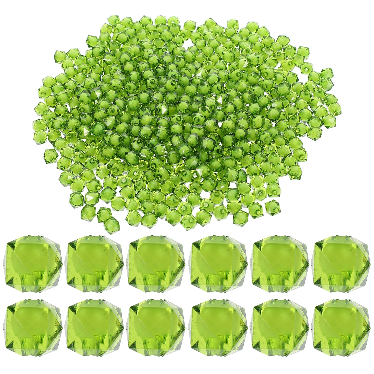 1 Pack of Acrylic Beads DIY Bracelet Beads Jewelry DIY Making Beads Craft Loose Beads