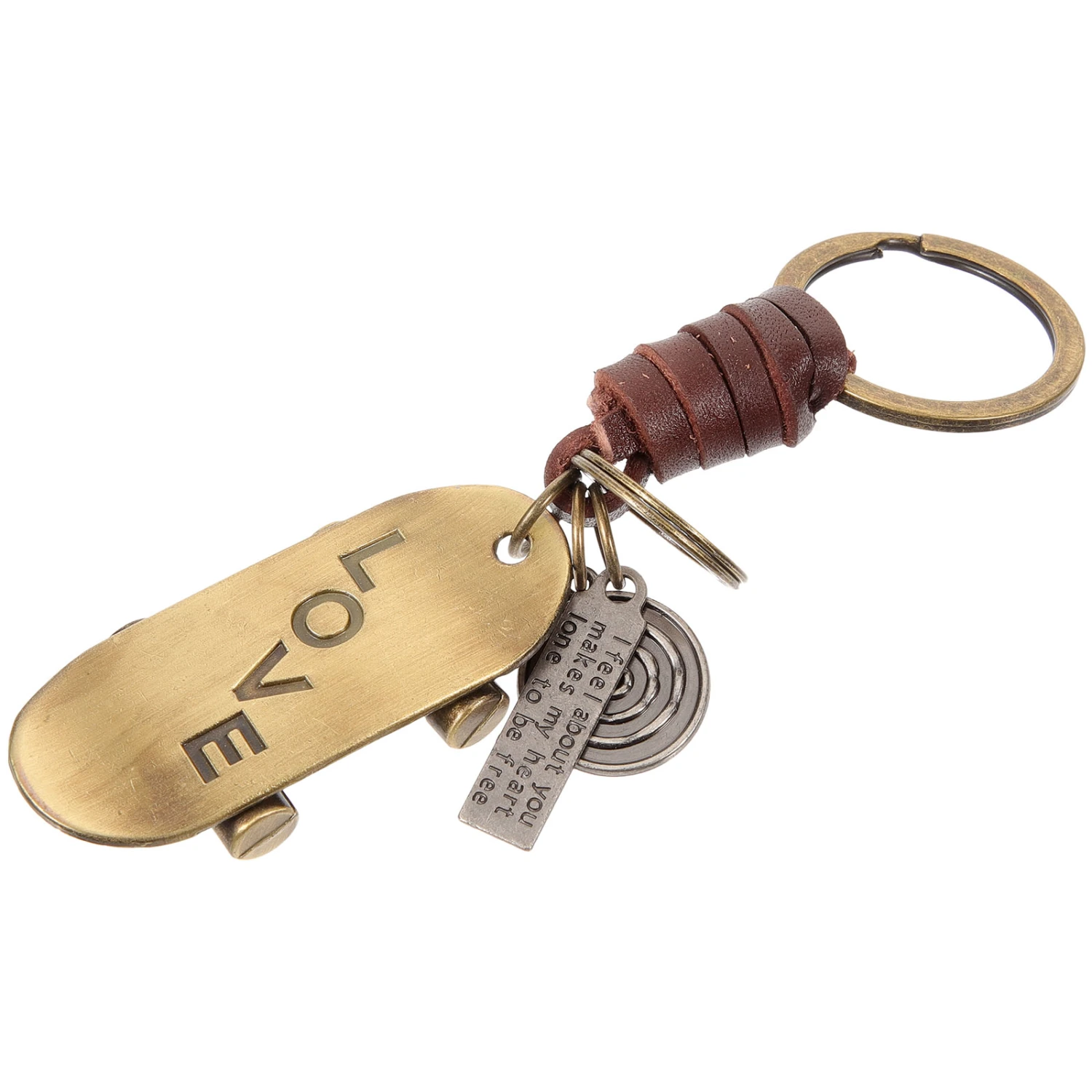 Decorative Skateboard Keychain Bag Backpack Hanging Keychain Decor Small Skateboard Keychain