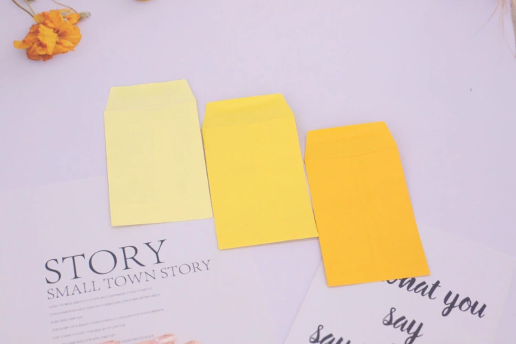 50Pcs Small Blank Envelopes Colored Empty Envelopes Cards Packing Envelopes Cash Storage Envelopes