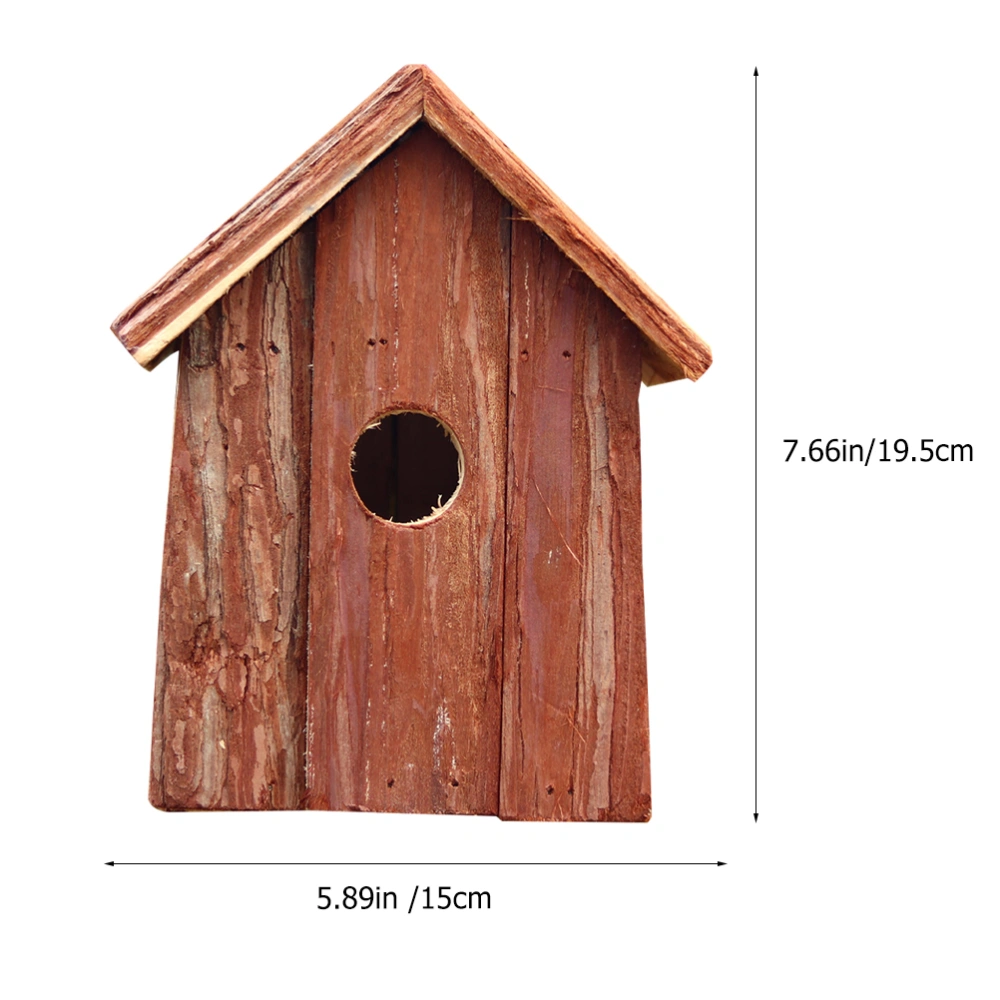 Wood Bird House Nest Bird House Small Bird House Hanging Small Bird Nesting Box