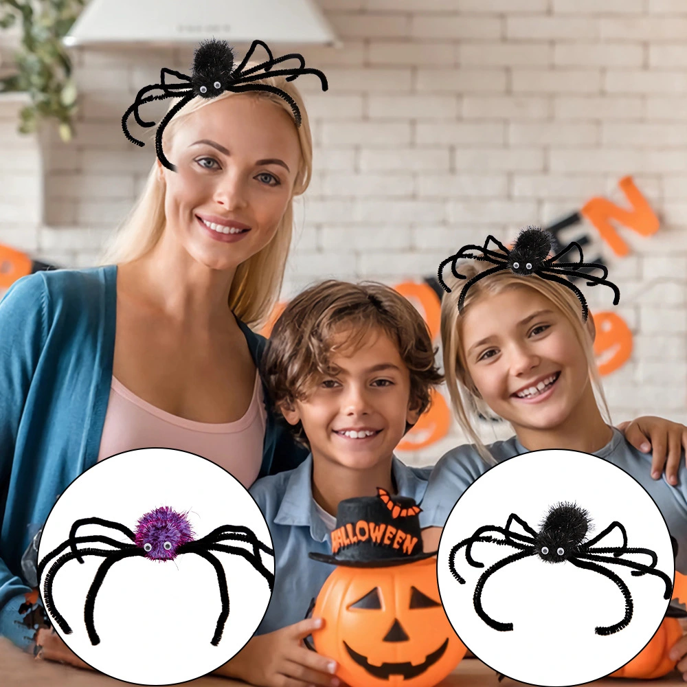 2pcs Spider Hair Clips Spider Hair Clamps Halloween Hair Clips for Women Girls