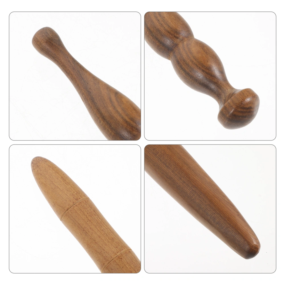 3pcs Body Massage Sticks Acupuncture Point Massaging Sticks Portable Wooden Acupoint Massage Rods