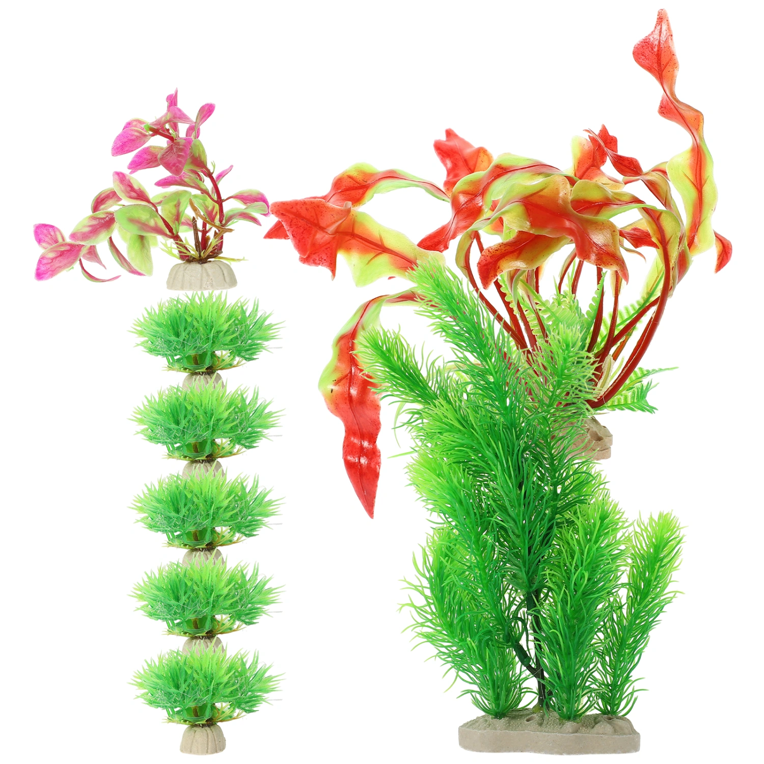 8pcs Fish Tank Plant Fish Tank Landscaping Decoration Fish Tank Aquarium Artificial Plant