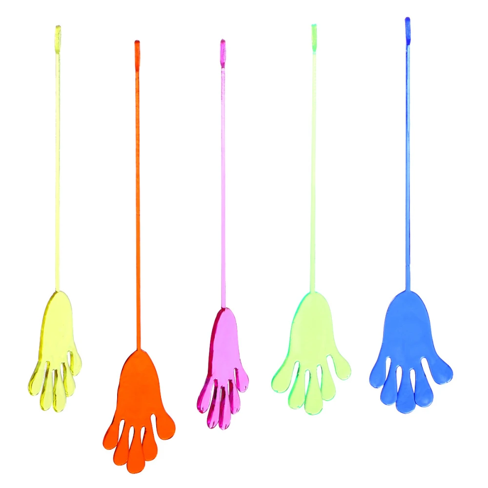 60pcs Interesting Sticky Hand Toy Stretchy Sticky Toy Stress Relief Sticky Hand Toy