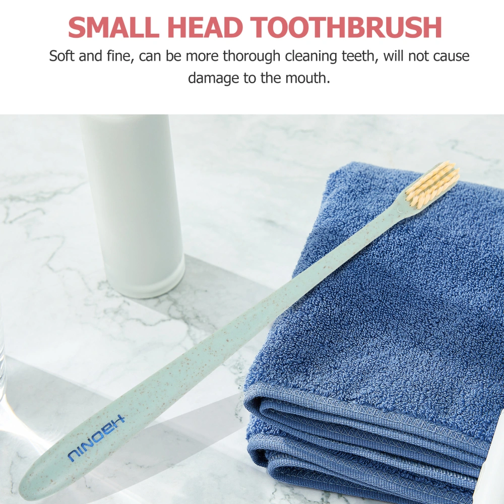 4pcs Manual Toothbrushes Practical Bristle Toothbrushes Adults Nursing Toothbrushes for Travel