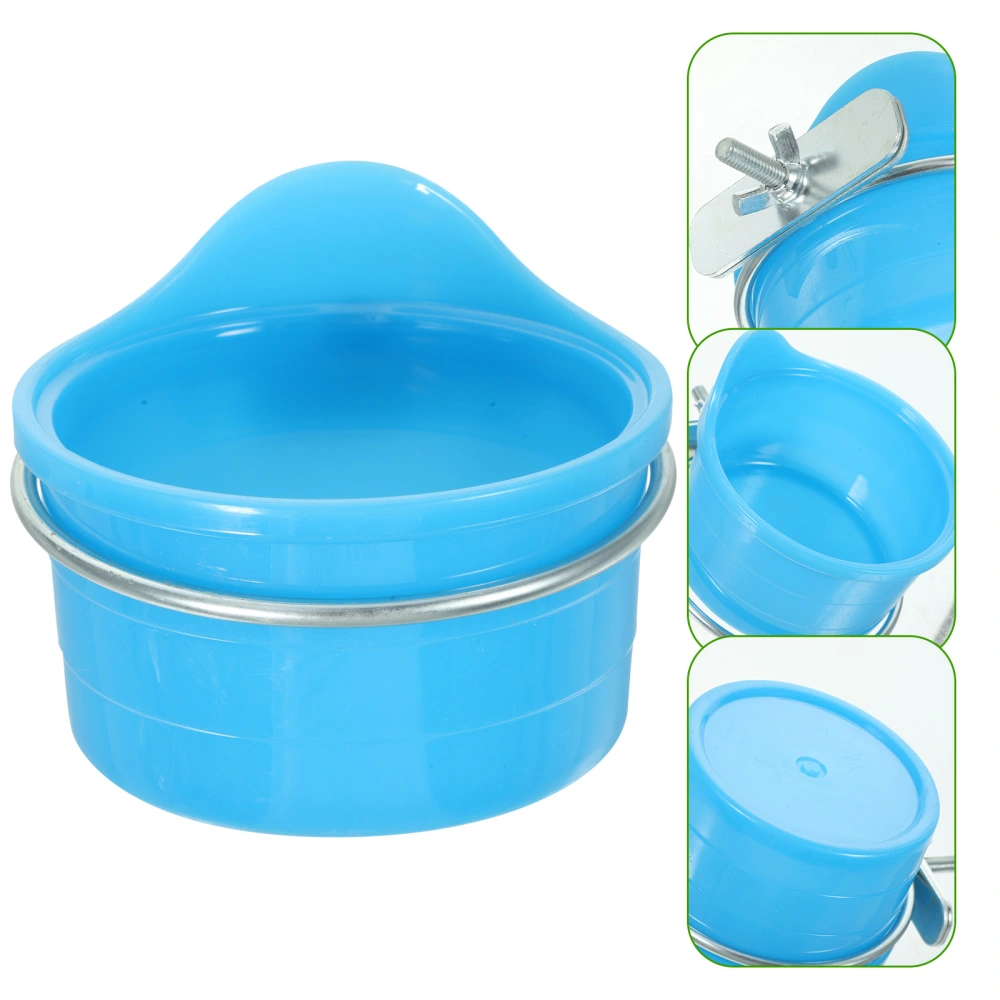 2Pcs Parrot Feeder Bird Cage Mount Bird Trough Bird Food Container Plastic Food Cup