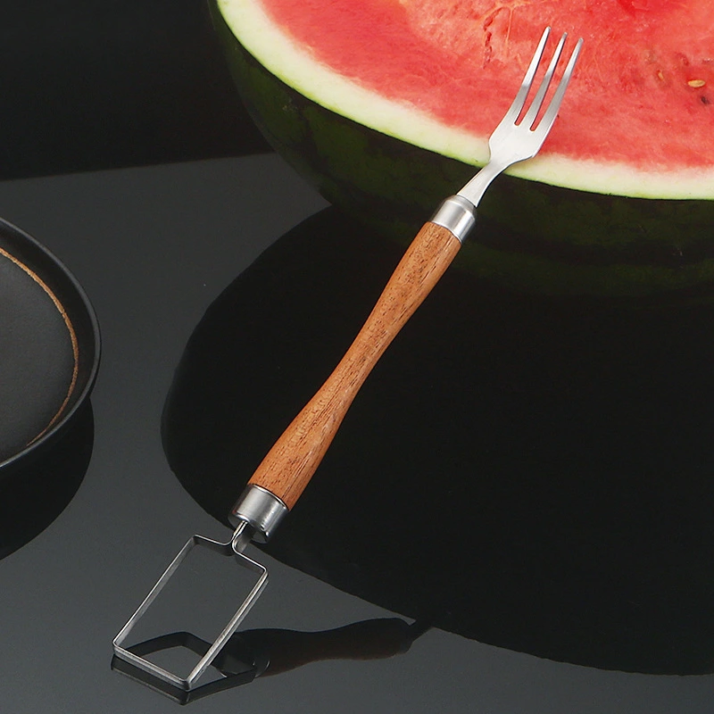 Watermelon Cutter Fork Stainless Steel Watermelon Slicer Metal Fruit Cutter Fork Fruit Slicer