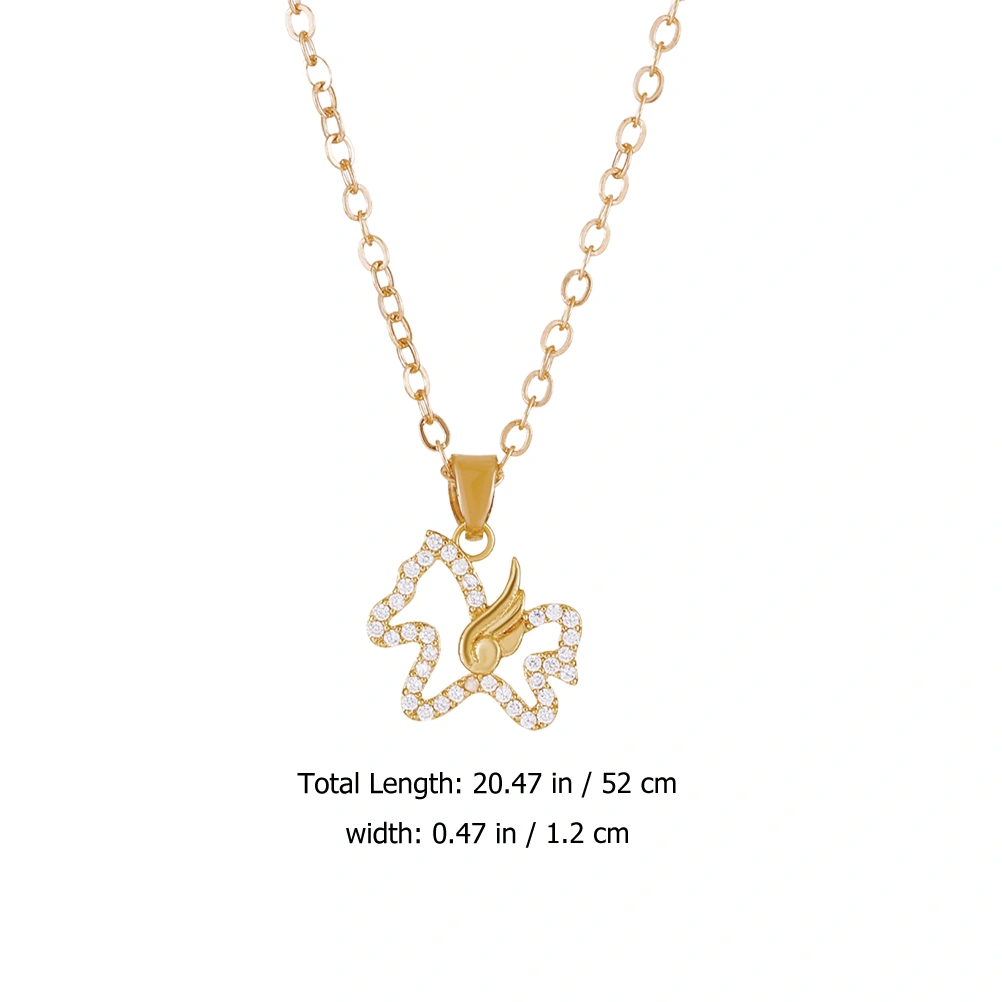 Horse Necklace Pendant Necklace Charm Necklace Women Decorative Chain Necklace for Girl