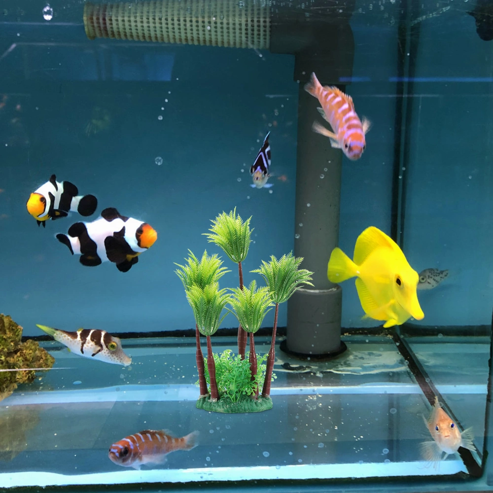 Artificial Vivid Aquarium Decor Desktop Fish Tank Plant Fake Plant Fish Tank Supply