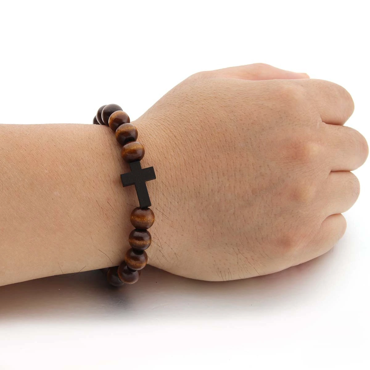 Christian Prayer Beads Bracelet Cross Charm Bracelet Jewelry Wrist Chain