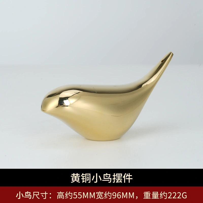 Vintage Brass Animal Statue Brass Bird Figurine Lifelike Miniature Bird Statue Incense Stick Holder