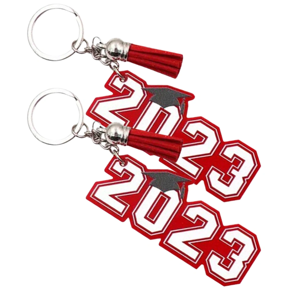 2pcs Acrylic Keychains 2023 Keychains Fashionable Handbag Pendant Key Pendants Decors