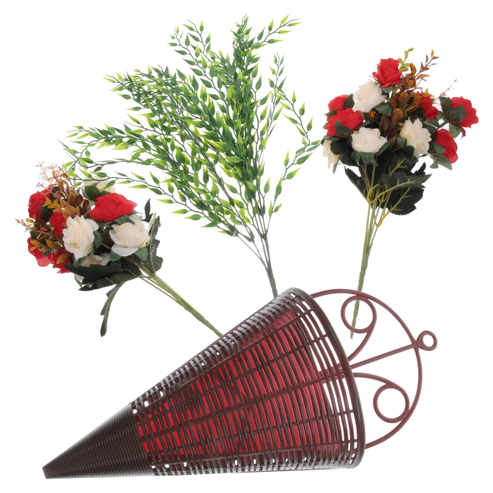 Artificial Beautiful Flower Basket Door Hanging Flower Basket Porch Farmhouse Hanging Flower Decor