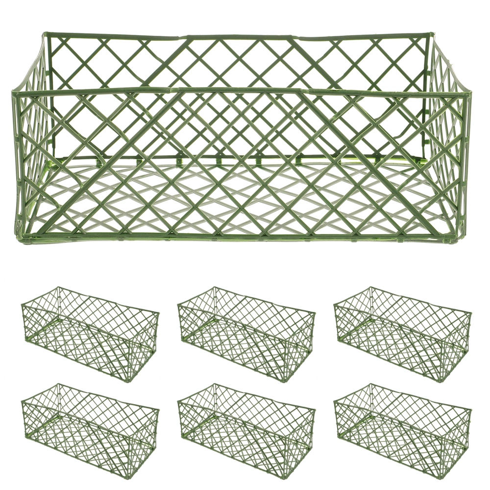 5pcs Garden Floral Foams Cages Home Floral Mud Cages Flower Sponge Blocks Cages