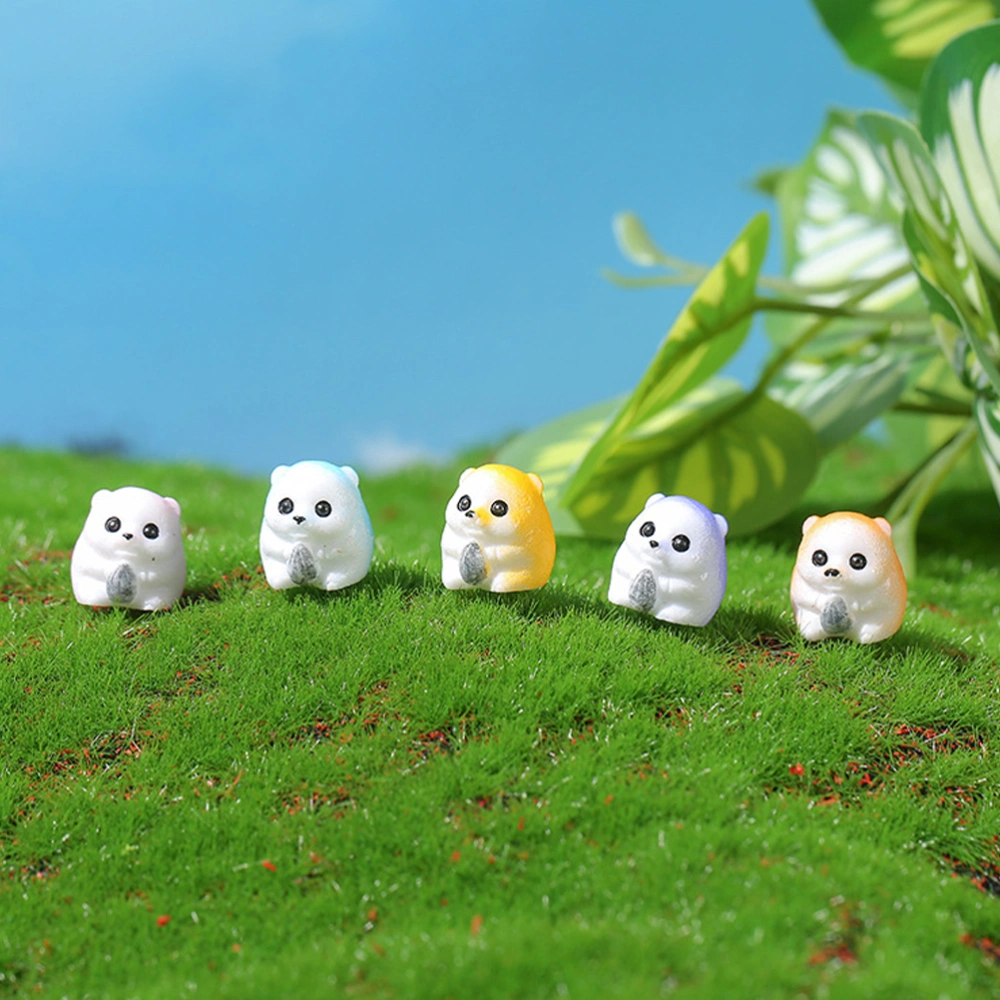 14Pcs Hamster Ornament Micro Landscape Hamster Ornament Bonsai Decor Craft Planter Decoration