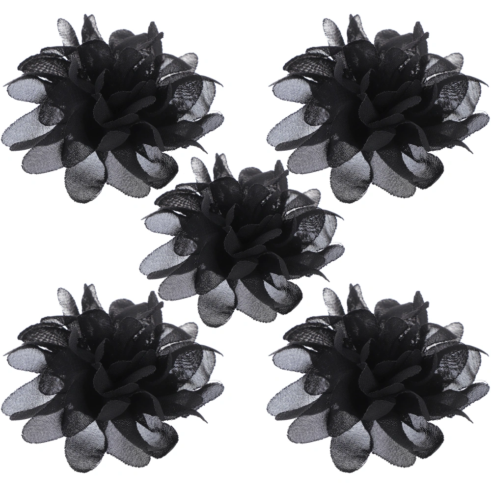 5pcs Artificial Flower Rings for Women Dance Stage Props Adjustable Flower Ring Props