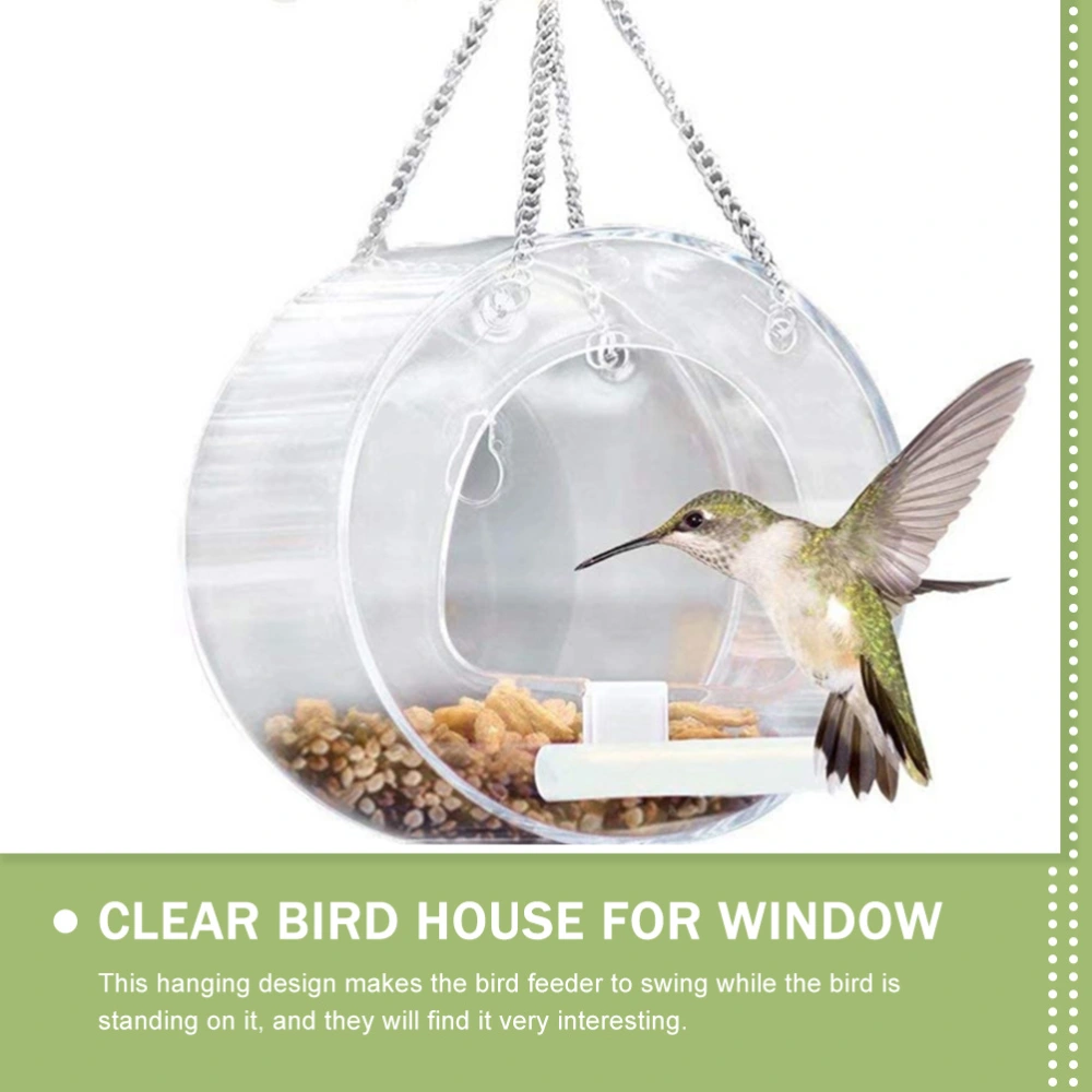 Bird House for Window Clear Bird Feeder Outdoor Hanging Bird House Window Bird Feeder