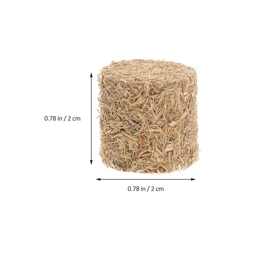 12pcs Stackable Haystack Autumn Style Mini Hayrick Ornament Scene Hay Bales