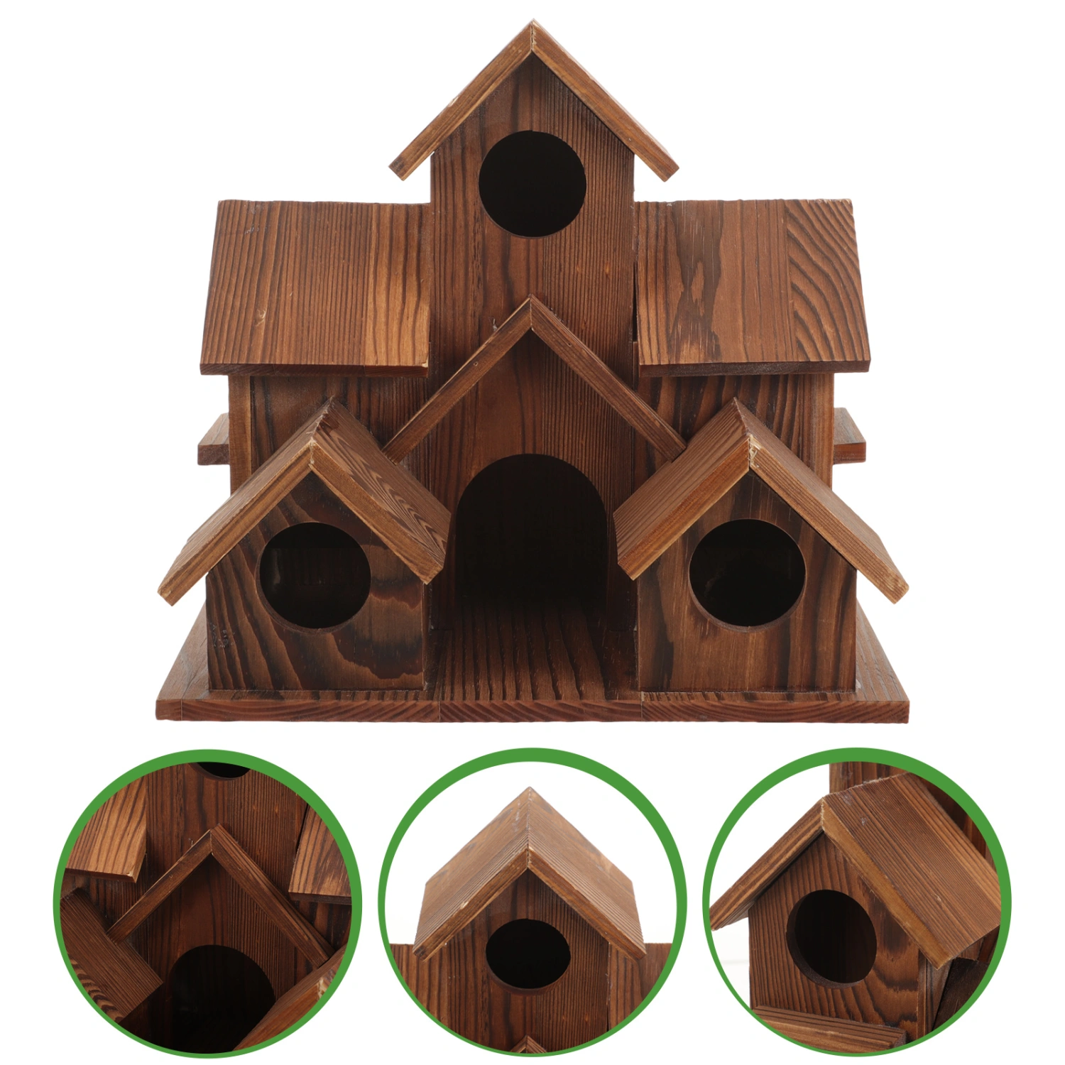 Wooden Bird House Outside Hanging Bird House Backyard Courtyard Decorative Bird House