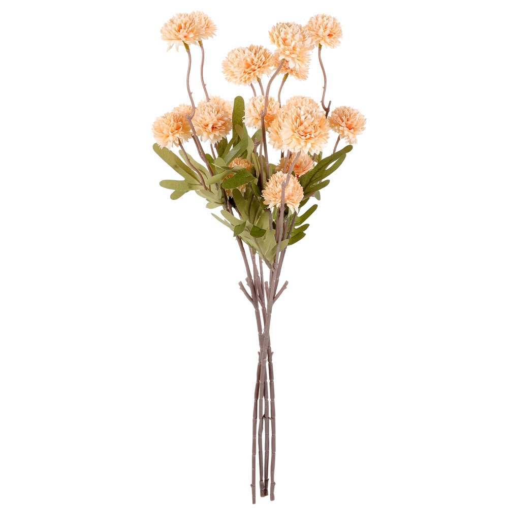 4Pcs Artificial Flowers Plastic Dandelion Flower Plants Dandelion Decor Vase Ornament for Decorating