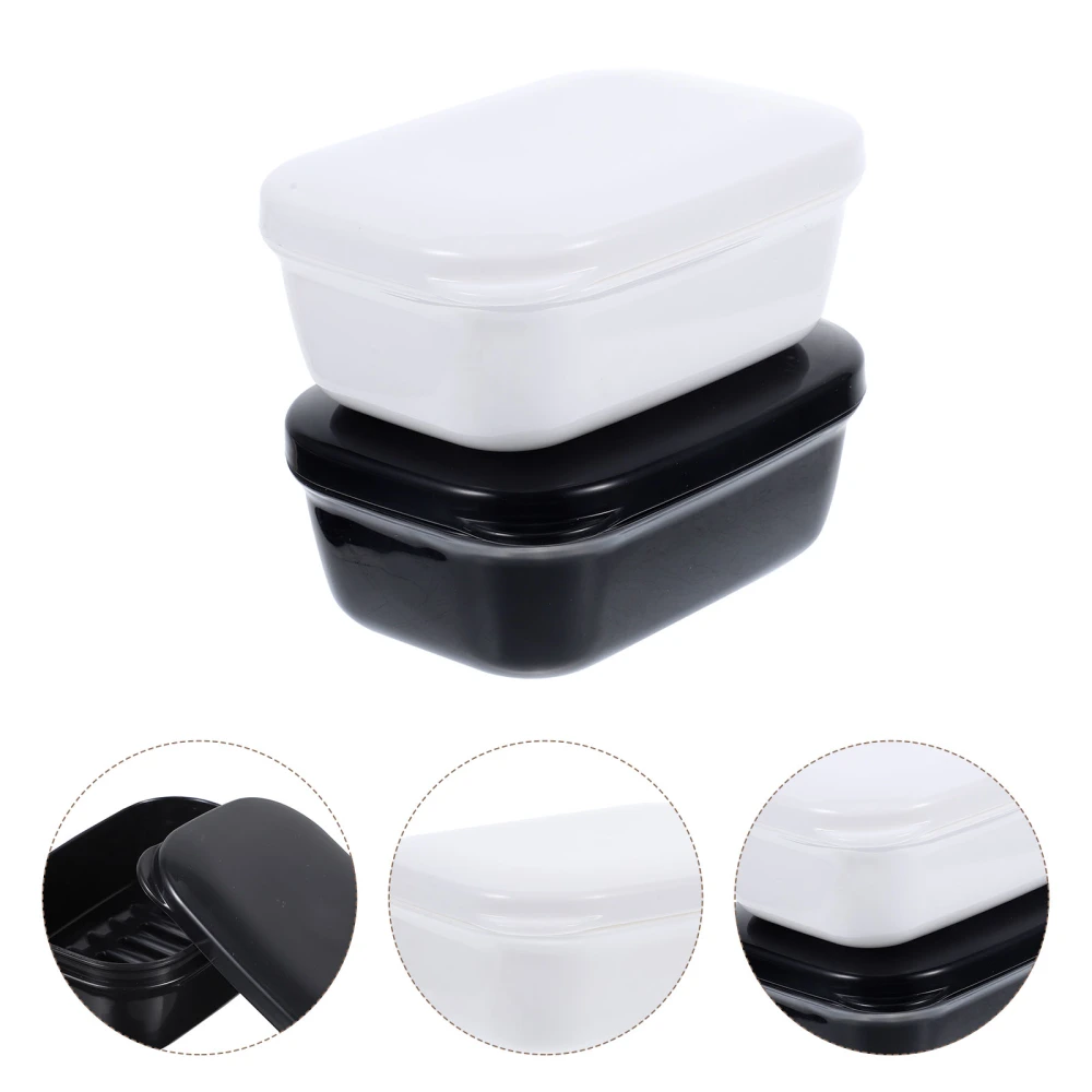 4pcs Soap Holder Travel Soap Container with Lid Bar Soap Case Soap Box Soap Holder