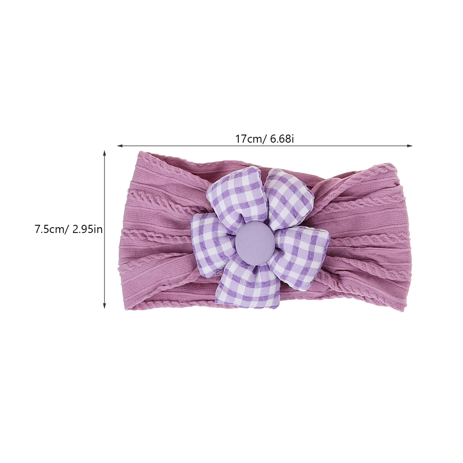 6 pcs Baby Girl Elastic Headband Newborn Girl Flower Headbands Infant Headband for Toddler