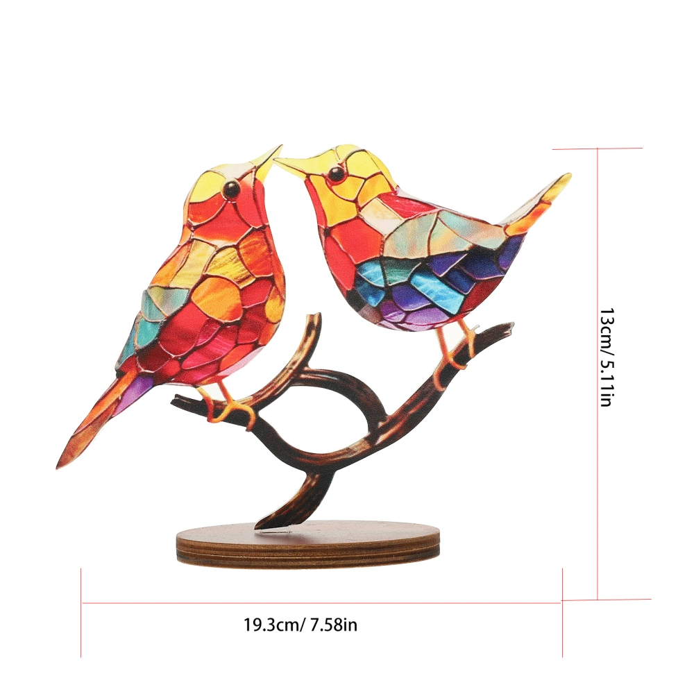 Bird Ornament Acrylic Bird Decoration Home Bird Statue Decor Bedroom Desktop Bird Craft