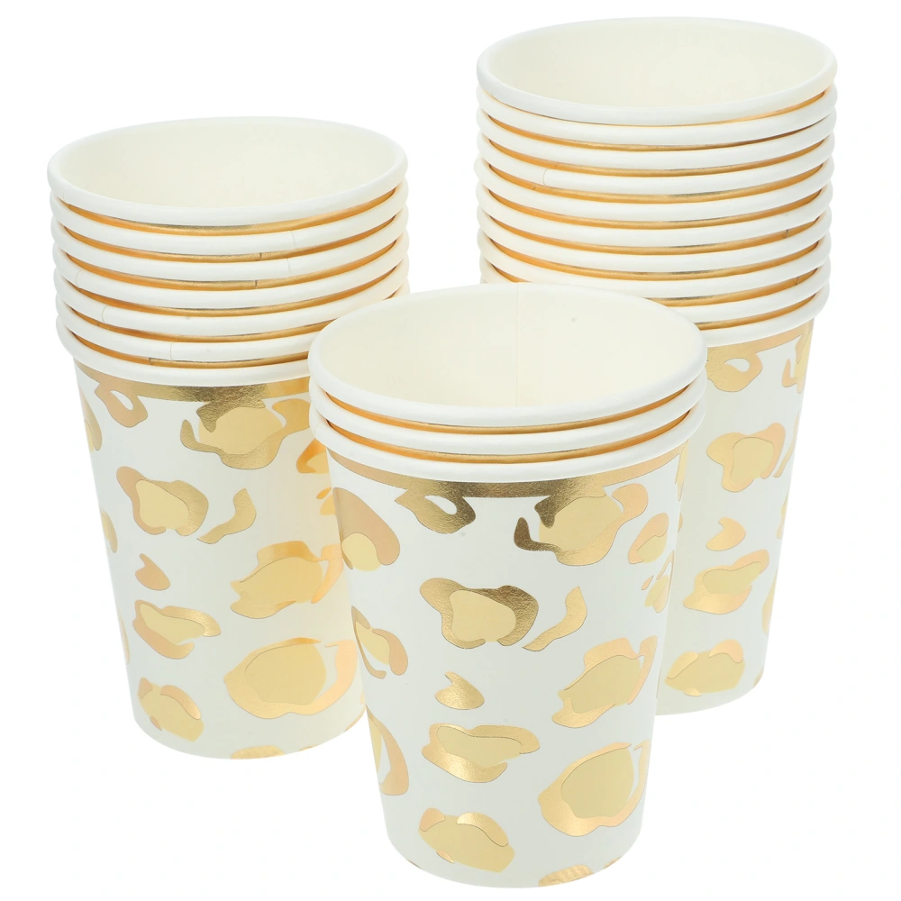 20Pcs Paper Water Holder Thicken Paper Cups Paper Water Cups Multi-use Paper Cups for Office