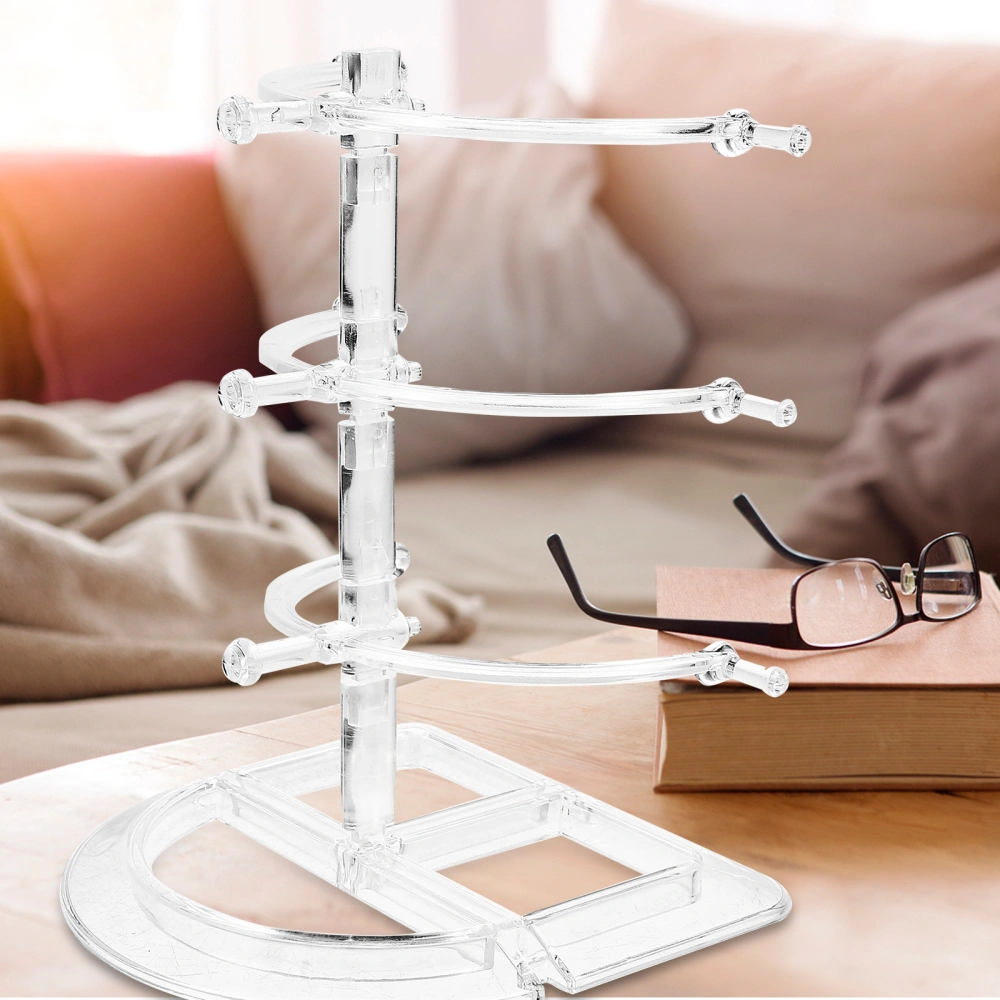 Detachable Eyeglass Rack Transparent Glasses Holder Three-layer Eyeglass Display Stand