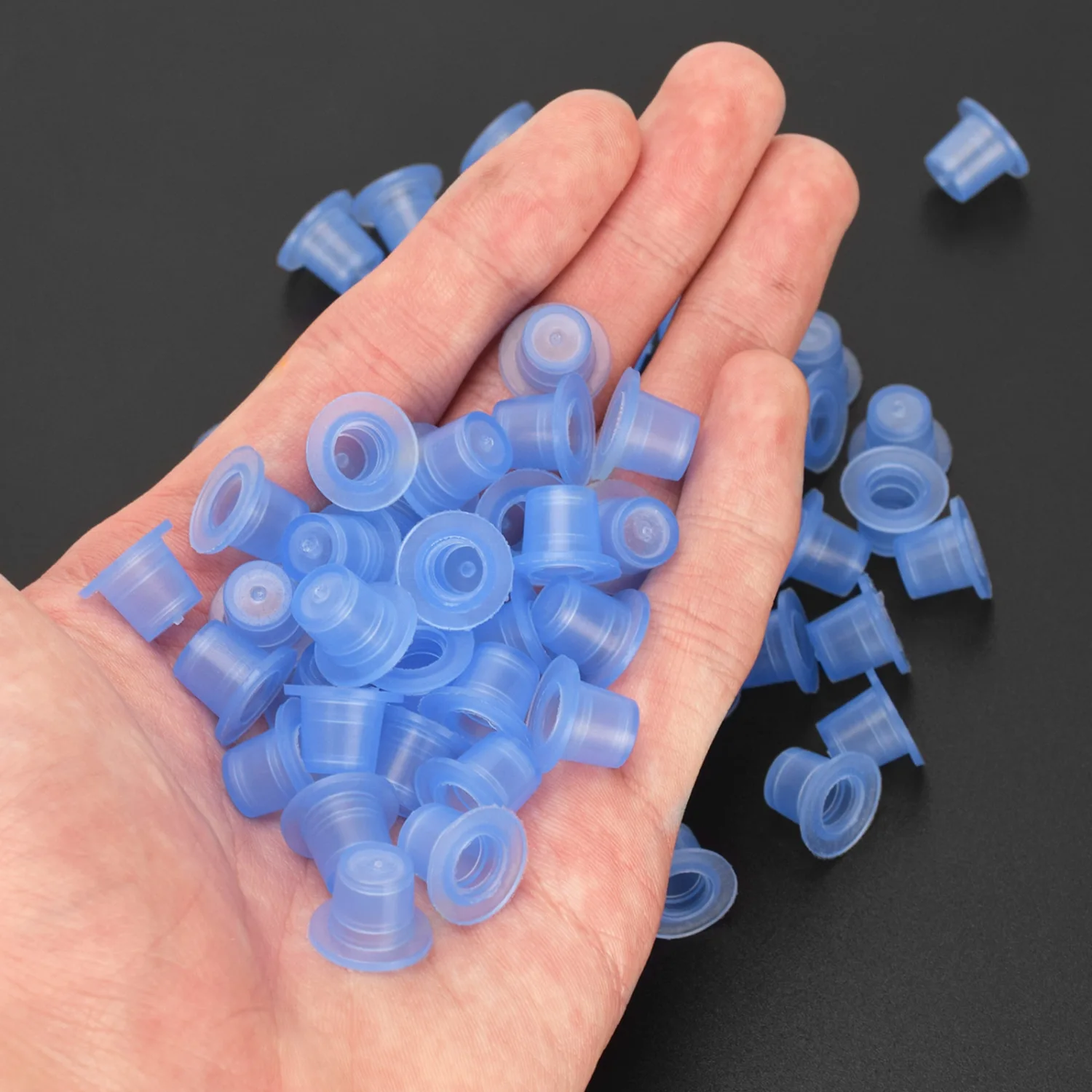 100Pcs Tattoo Ink Cups Thickened Pigment Ink Cups Tattoo Pigment Cups Tattooing Pigment Containers