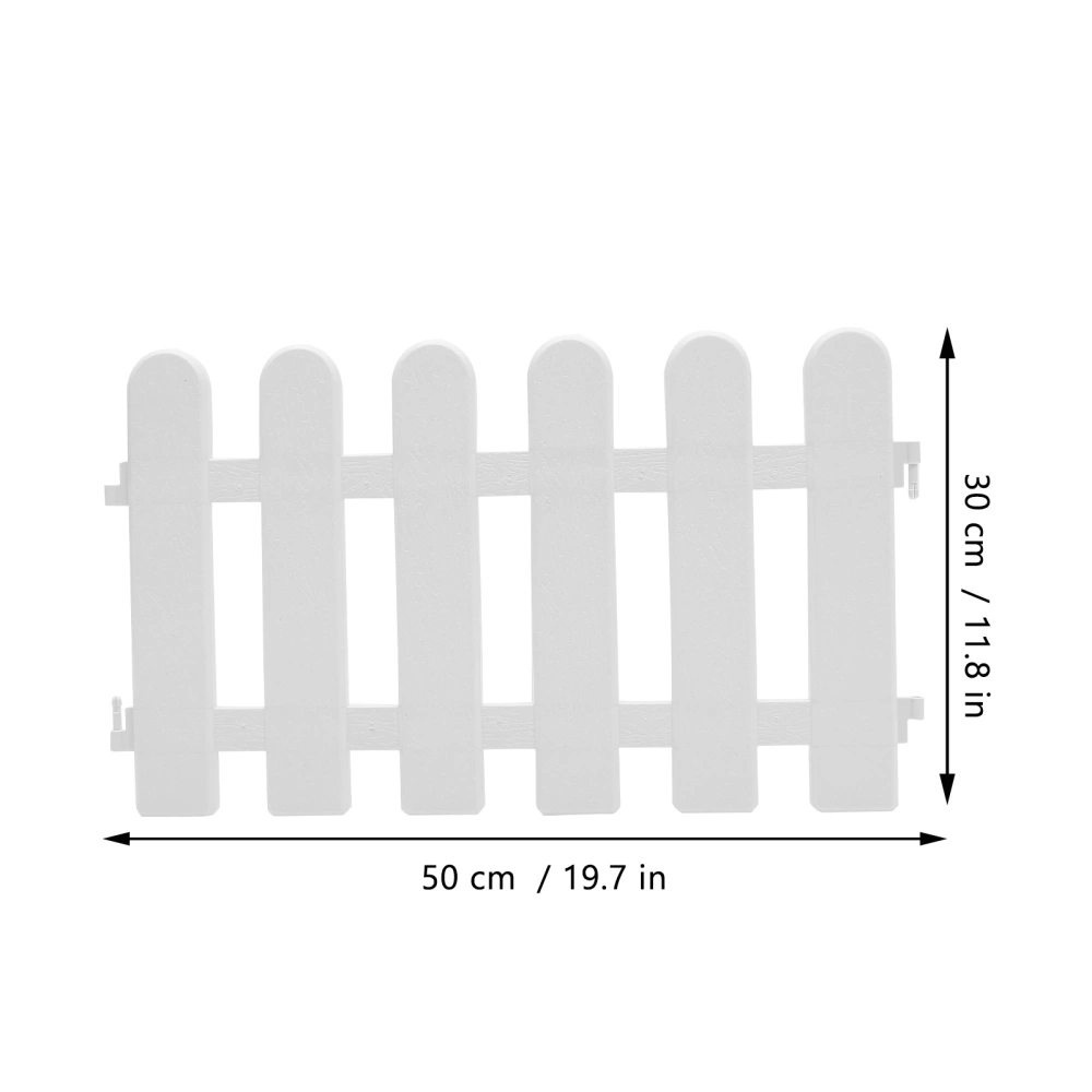 4pcs Plastic Fence Decoration Garden Garden Fence Ornament Multi-use Fence Decor