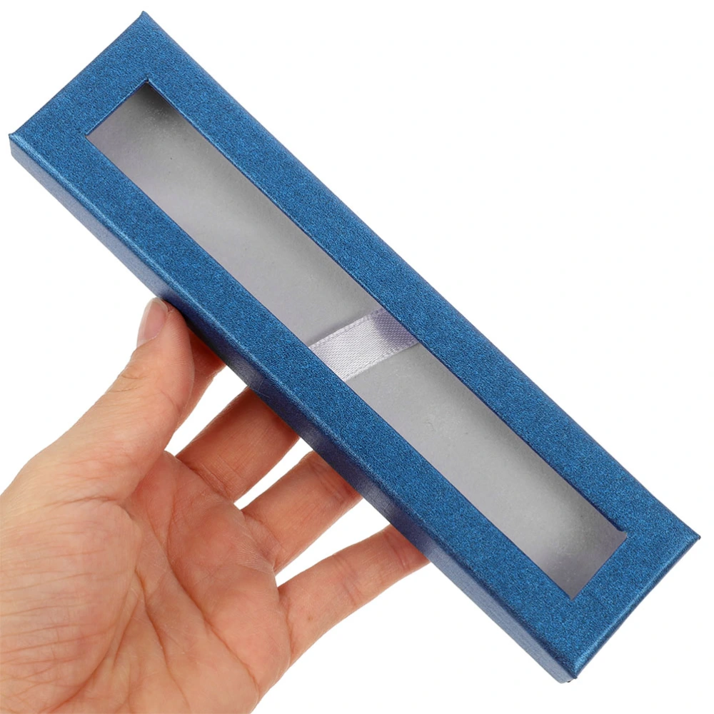 6Pcs Wear-resistant Pencil Protective Boxes Chic Pen Boxes Paper Cases with Clear Window