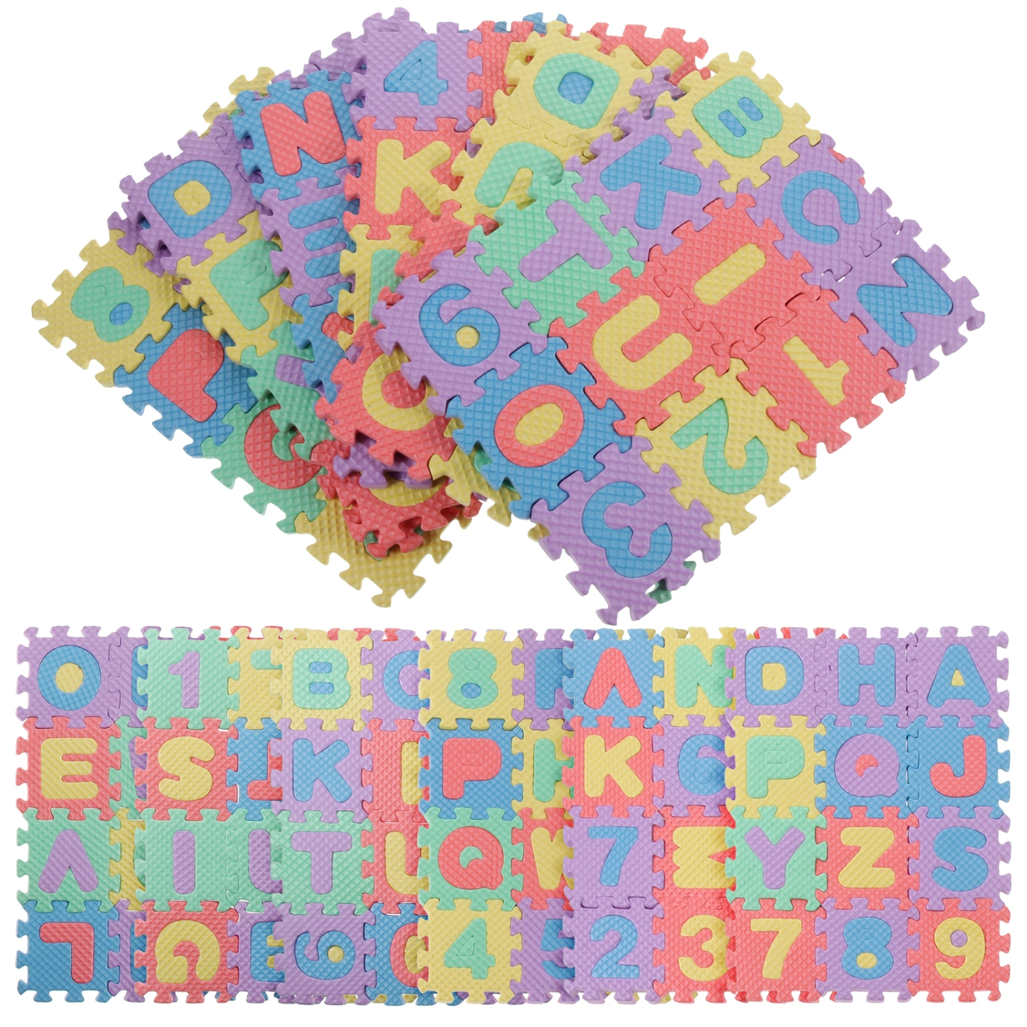 5 Sets of Doll House Floor Puzzle Mat Colorful Miniature Foam Pad for Mini House Flooring And Tile