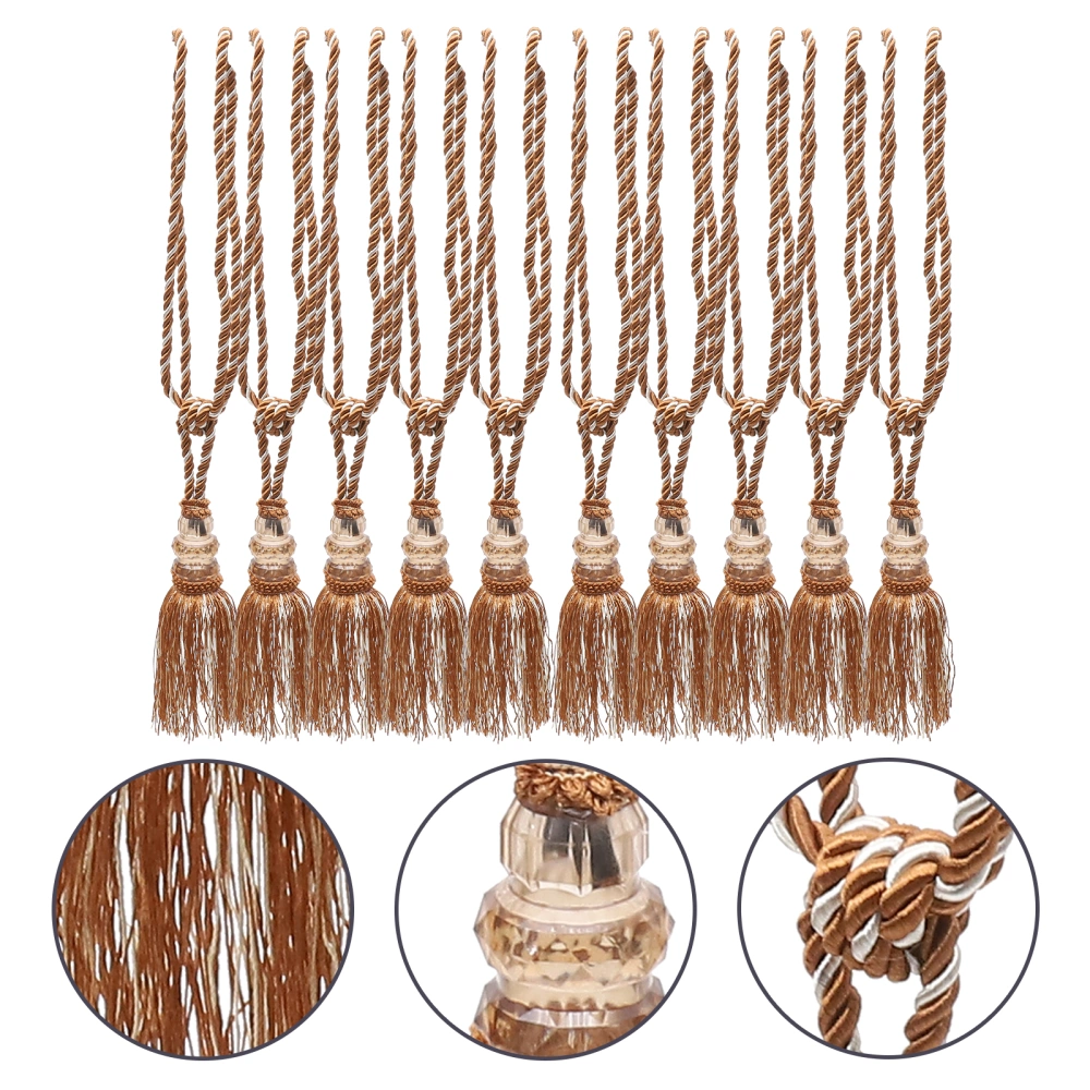 10pcs Curtain Tiebacks Decorative Tassels Curtain Tassel Pendant Curtain Pendant