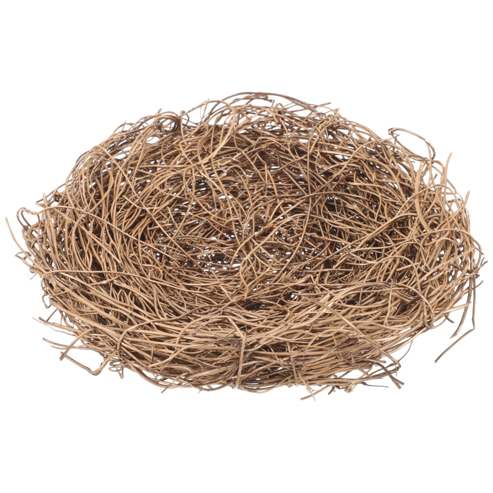 Artificial Rattan Bird Nest Diy Eggs Nest Handmade Nest Photo Prop Ornament