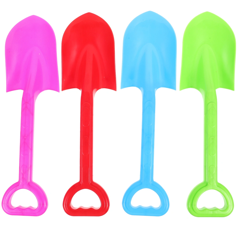 4pcs Portable Lightweight Beach Shovels Kids Use Mini Shovels Toys Sand Digging Playthings