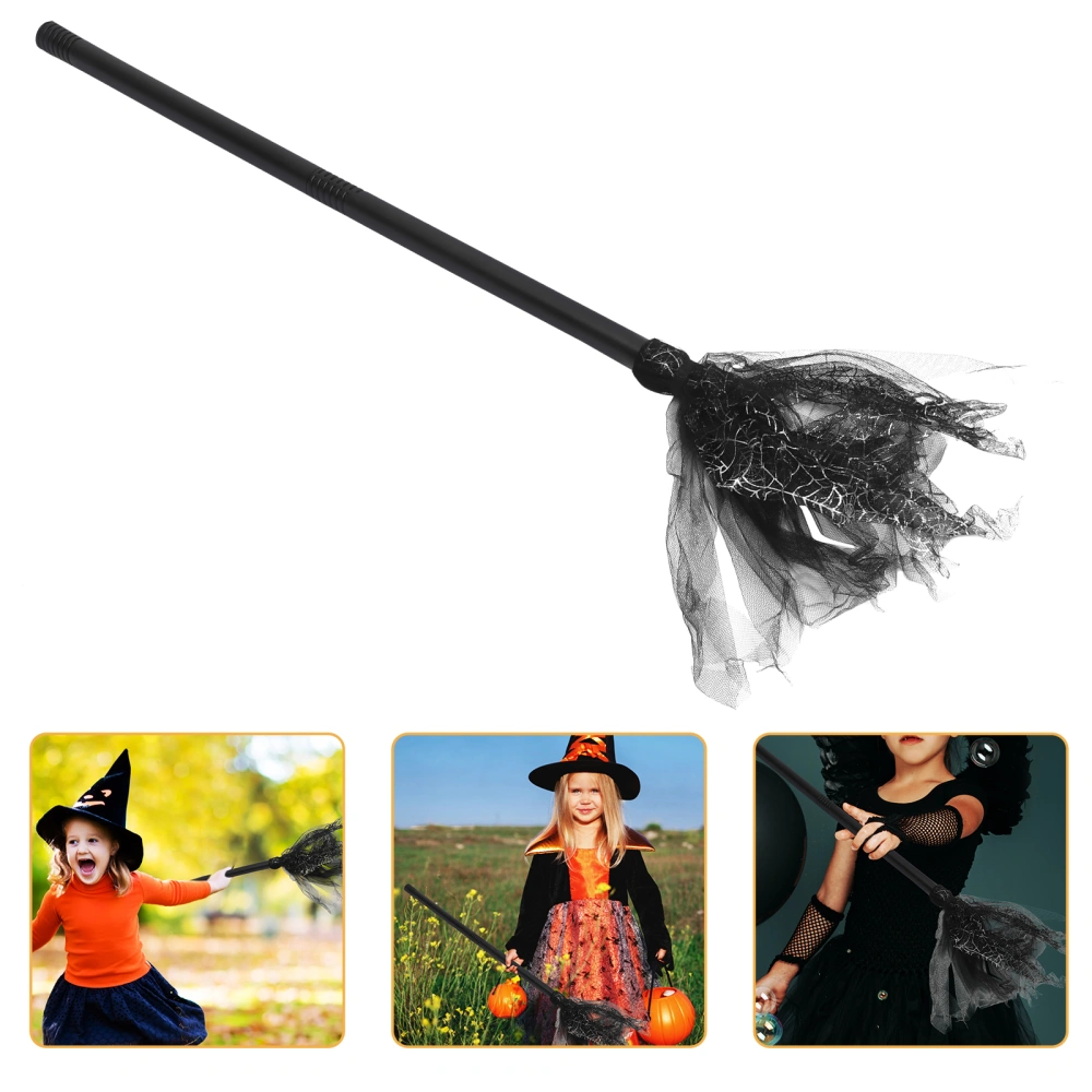 Halloween Witch Broom Cosplay Broom  Decorative Witch Broom Halloween Party Prop for Adults Kids