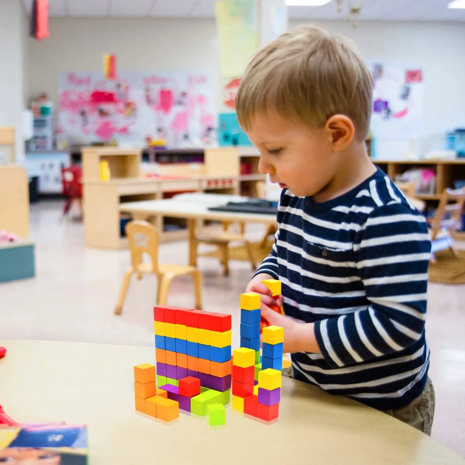 200Pcs Toddler Stacking Toys Building Block Decorations Balancing Building Blocks Baby Toys