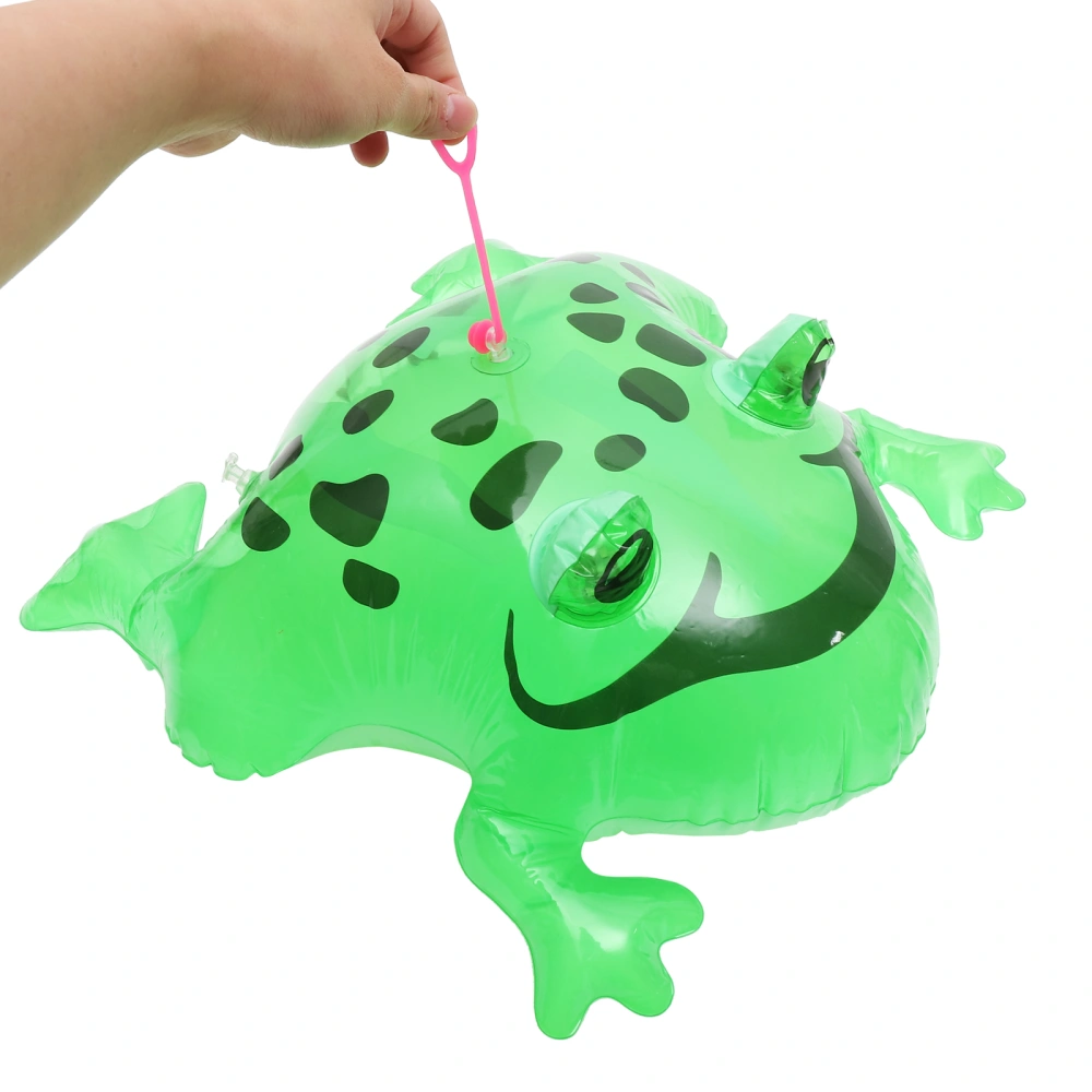 2pcs Inflatable Bounce Frogs Toy Luminous Frog Bounce Toy Pool Party Frog Balloons