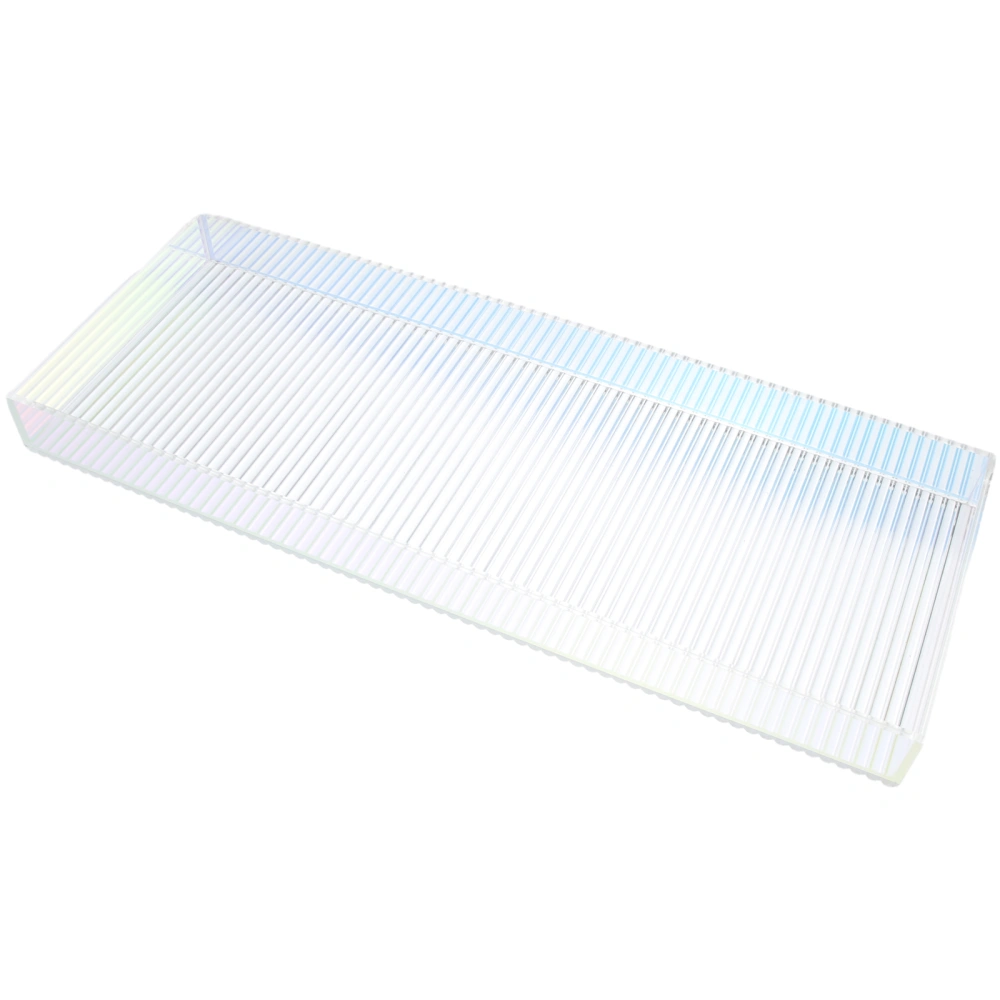 Dresser Vanity Tray Multi-use Counter Perfume Tray Exquisite Acrylic Stripe Storage Tray