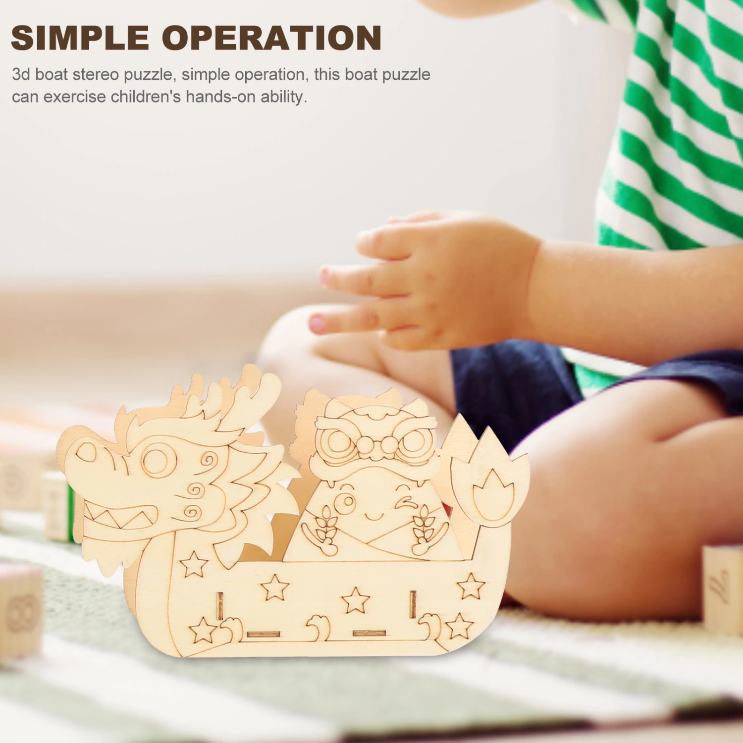 2 Sets of 3D Boat Puzzle Models Puzzle Toys for Kids DIY Assembly Models Toddler Puzzle Toys