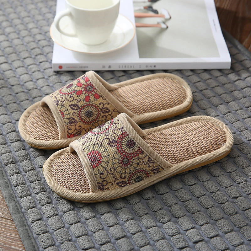 1 Pair Summer Slippers Household Bedroom Slippers Thick Bottom Slippers Cloth Slippers